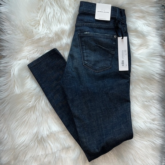 🆕 James Jeans Twiggy Distressed Mid-Rise Legging Jean Cotton Size 25 - Picture 1 of 11
